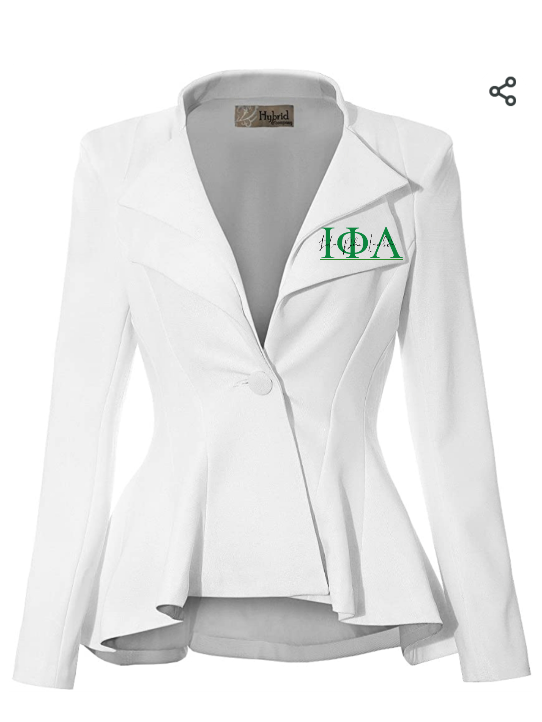 Signature Iota Kouture White Blazer Kouture